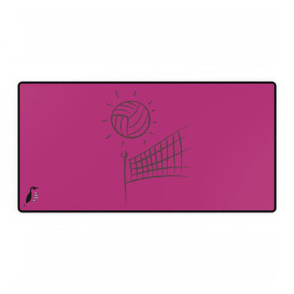 Desk Mats: Volleyball Pink