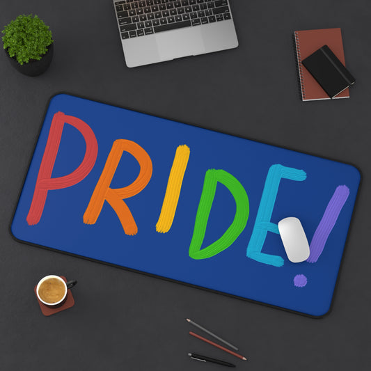 Desk Mat: LGBTQ Pride Dark Blue