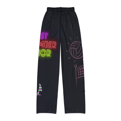 Kids Pajama Pants: Volleyball Black