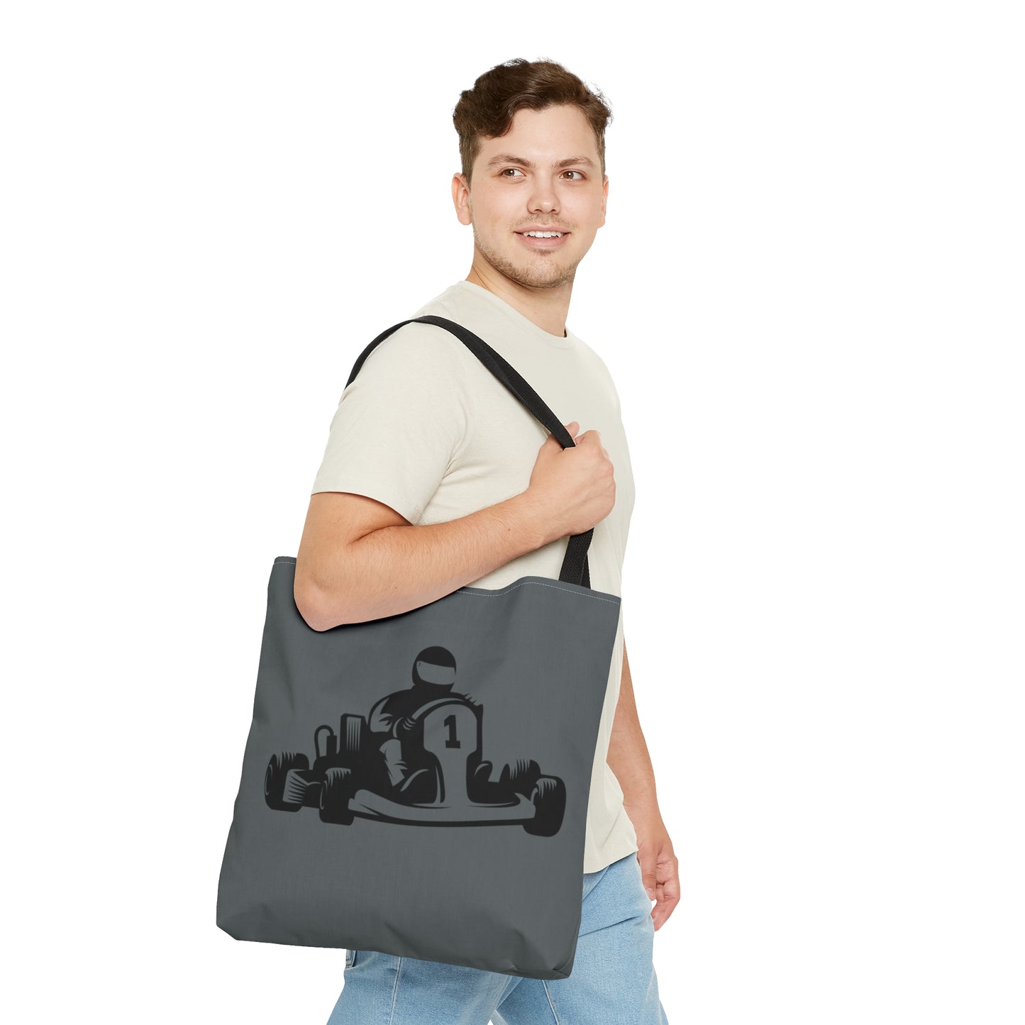 Tote Bag: Racing Dark Grey