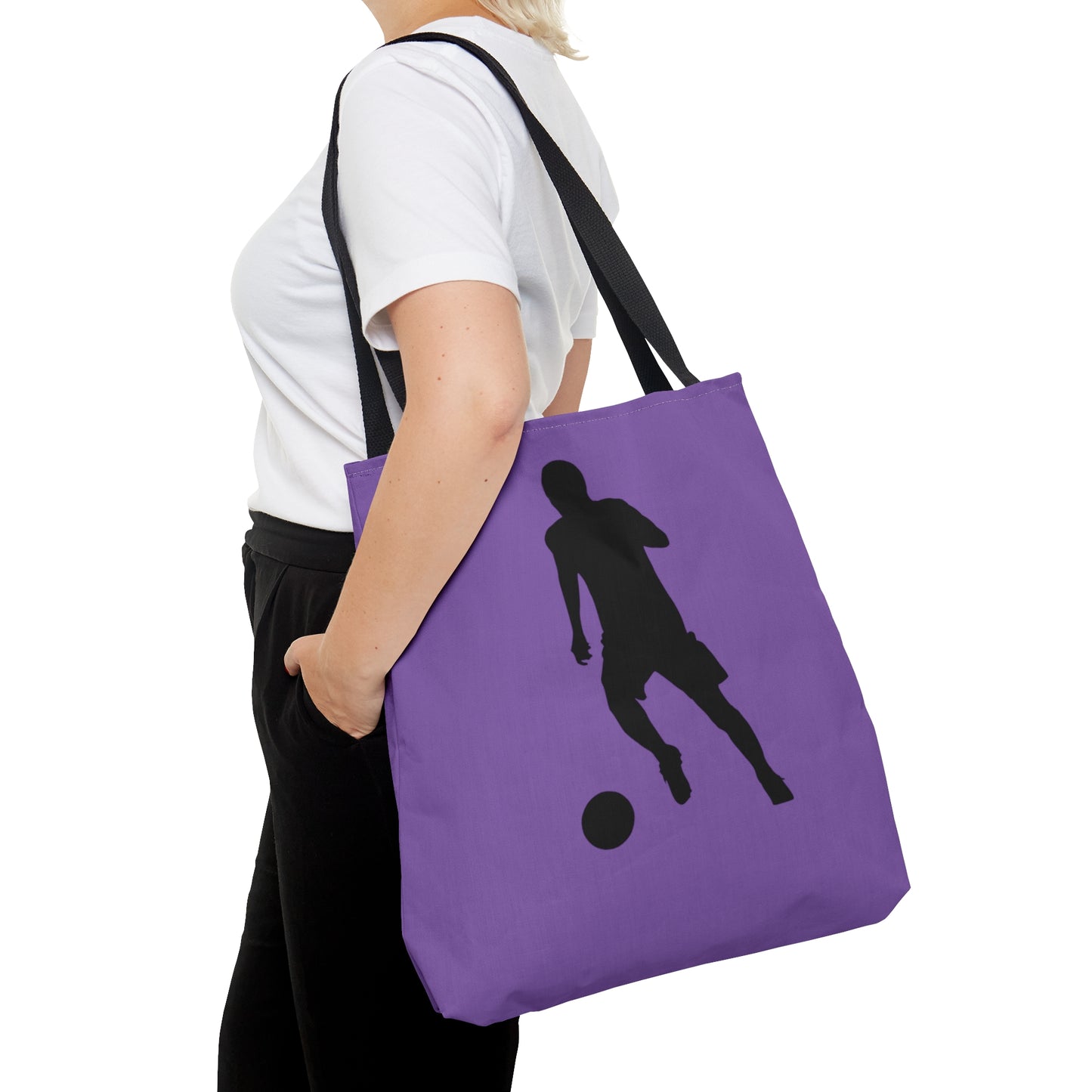 Tote Bag: Soccer Lite Purple