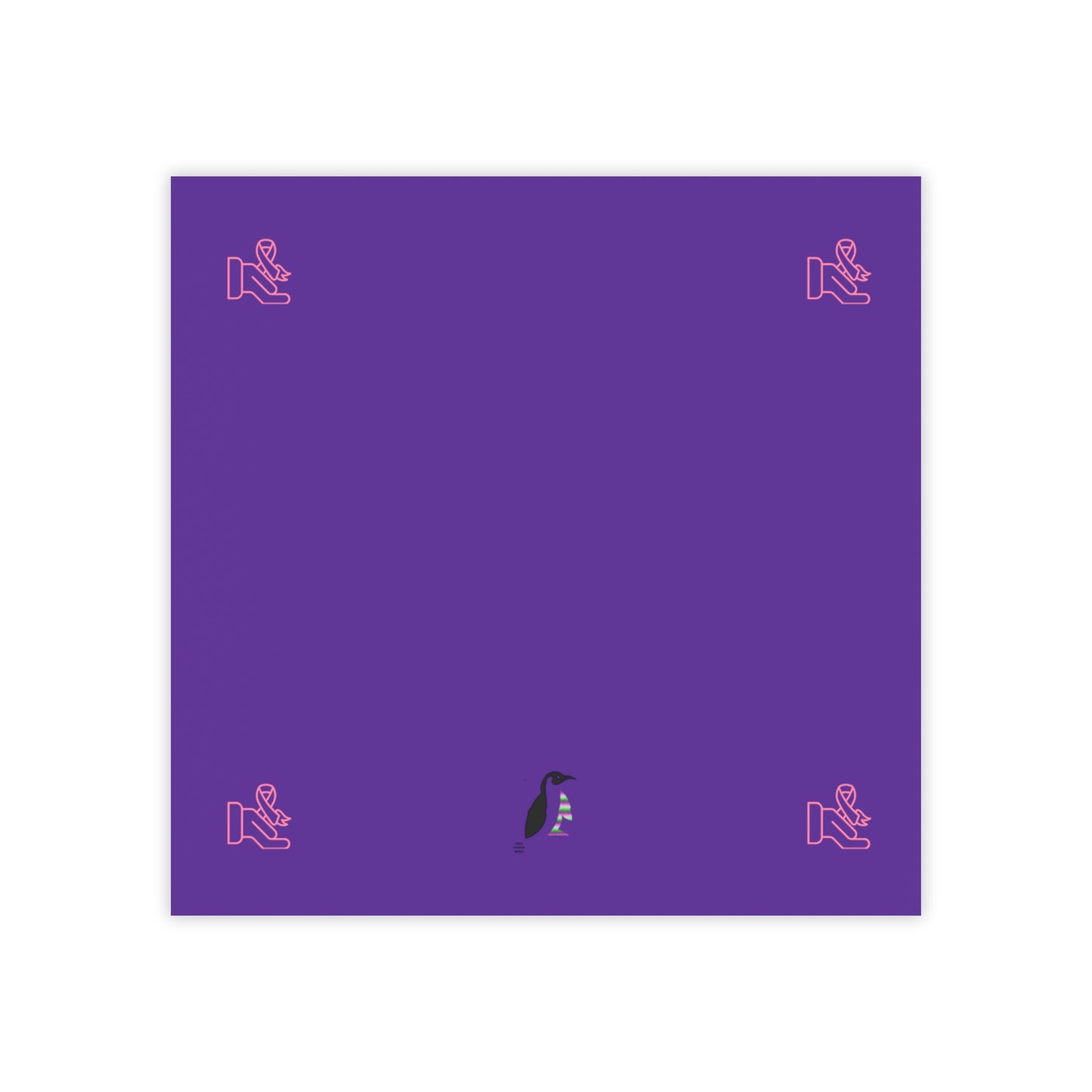 Post-it® Note Pads: Fight Cancer Purple