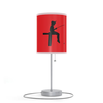 Lamp on a Stand, US|CA plug: Fishing Red 