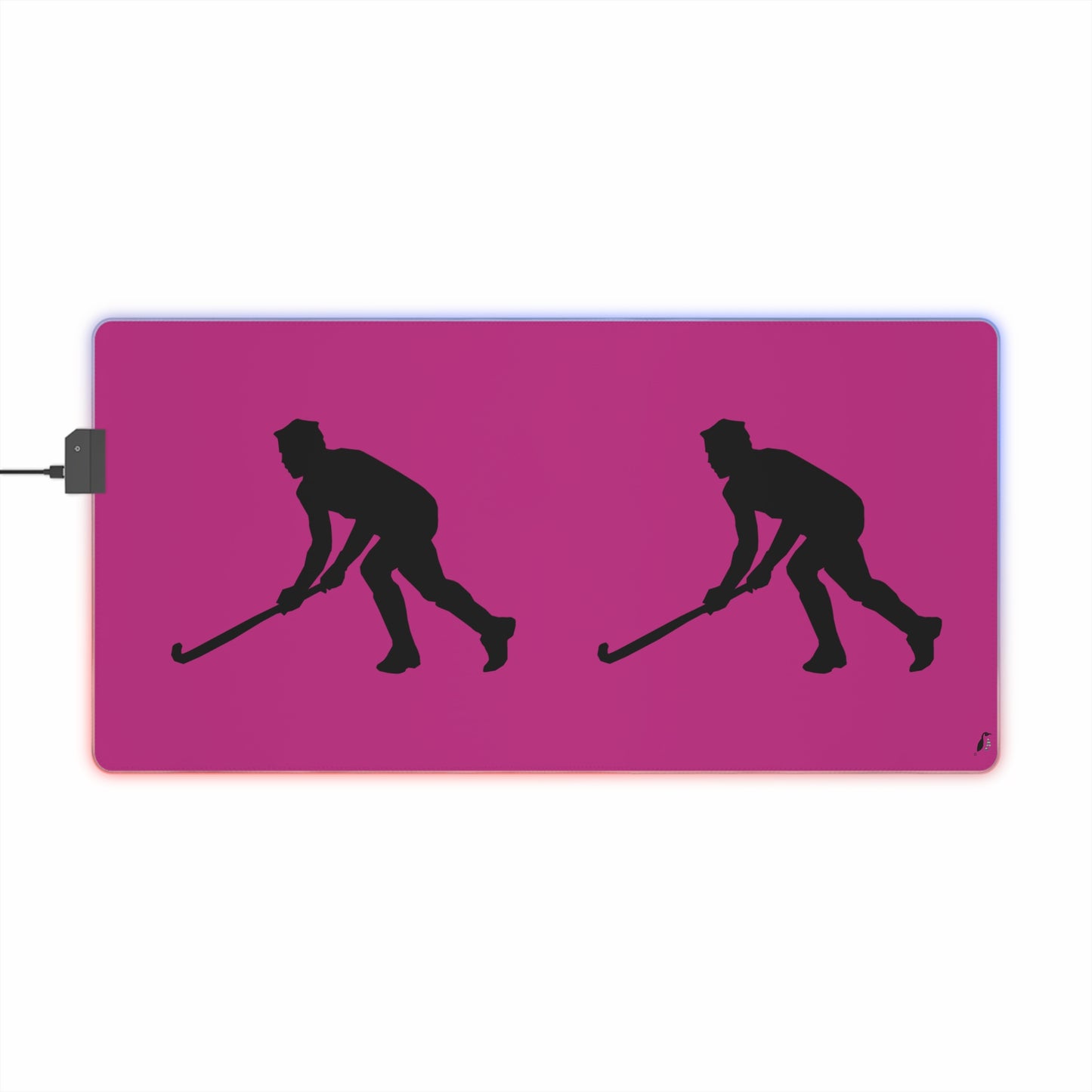 LED Gaming Mouse Pad: Hockey Pink