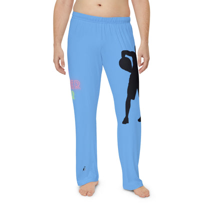 Men's Pajama Pants: Basketball Lite Blue