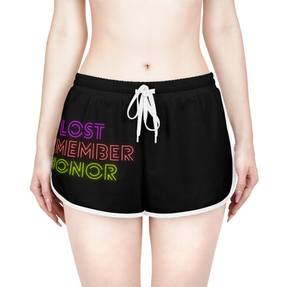 Women's Relaxed Shorts: Lost Remember Honor Black