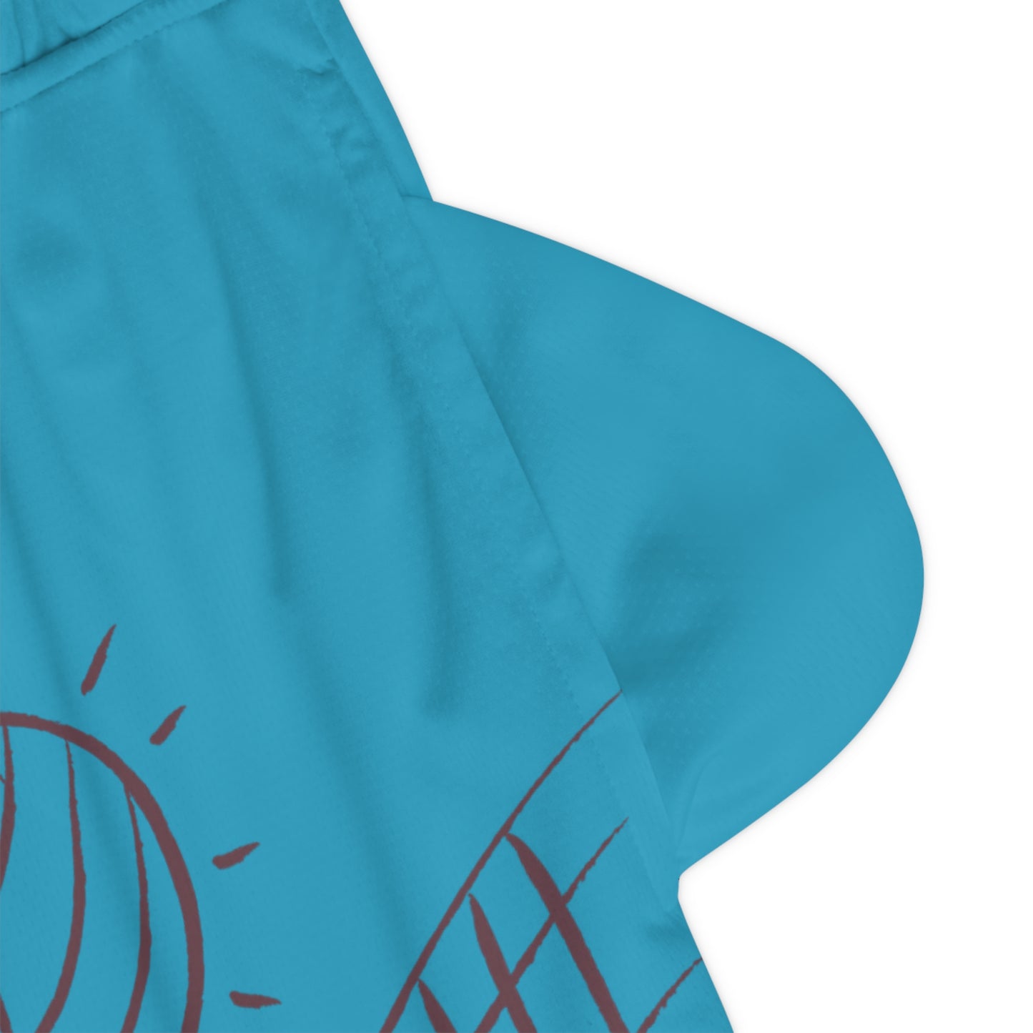 Basketball Rib Shorts: Volleyball Turquoise