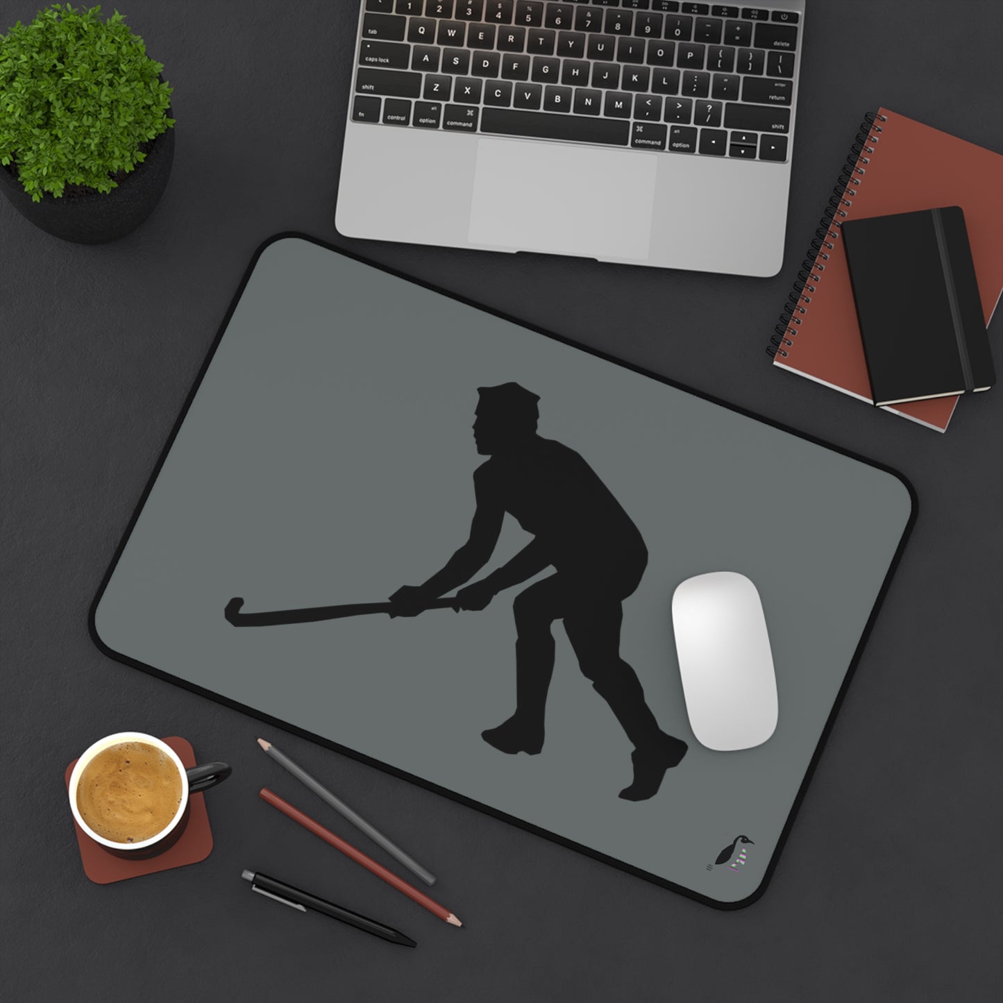 Desk Mat: Hockey Dark Grey