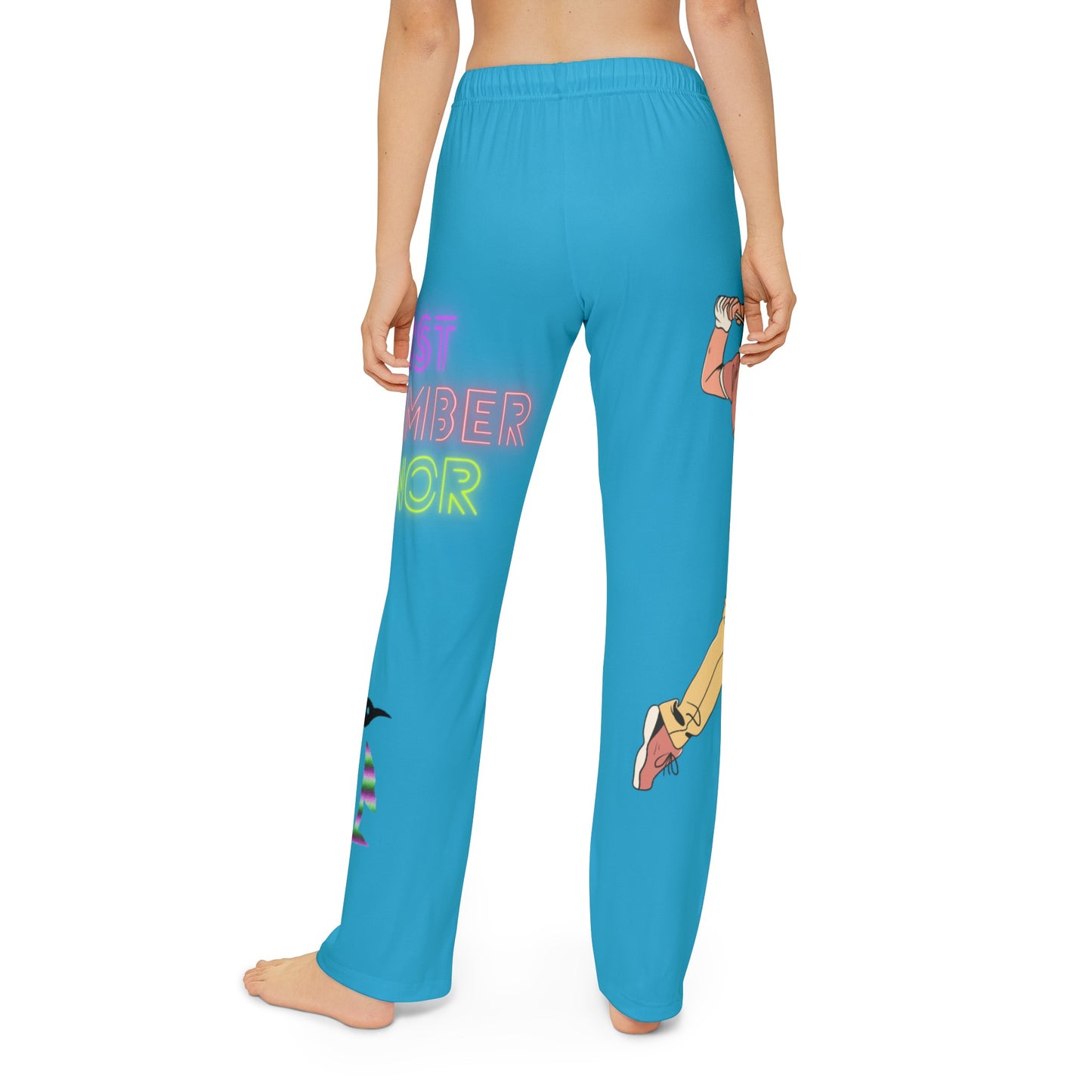 Kids Pajama Pants: Golf Turquoise