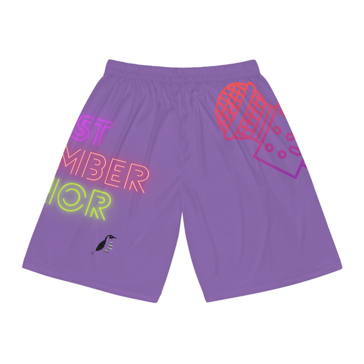 Basketball Shorts: Music Lite Purple