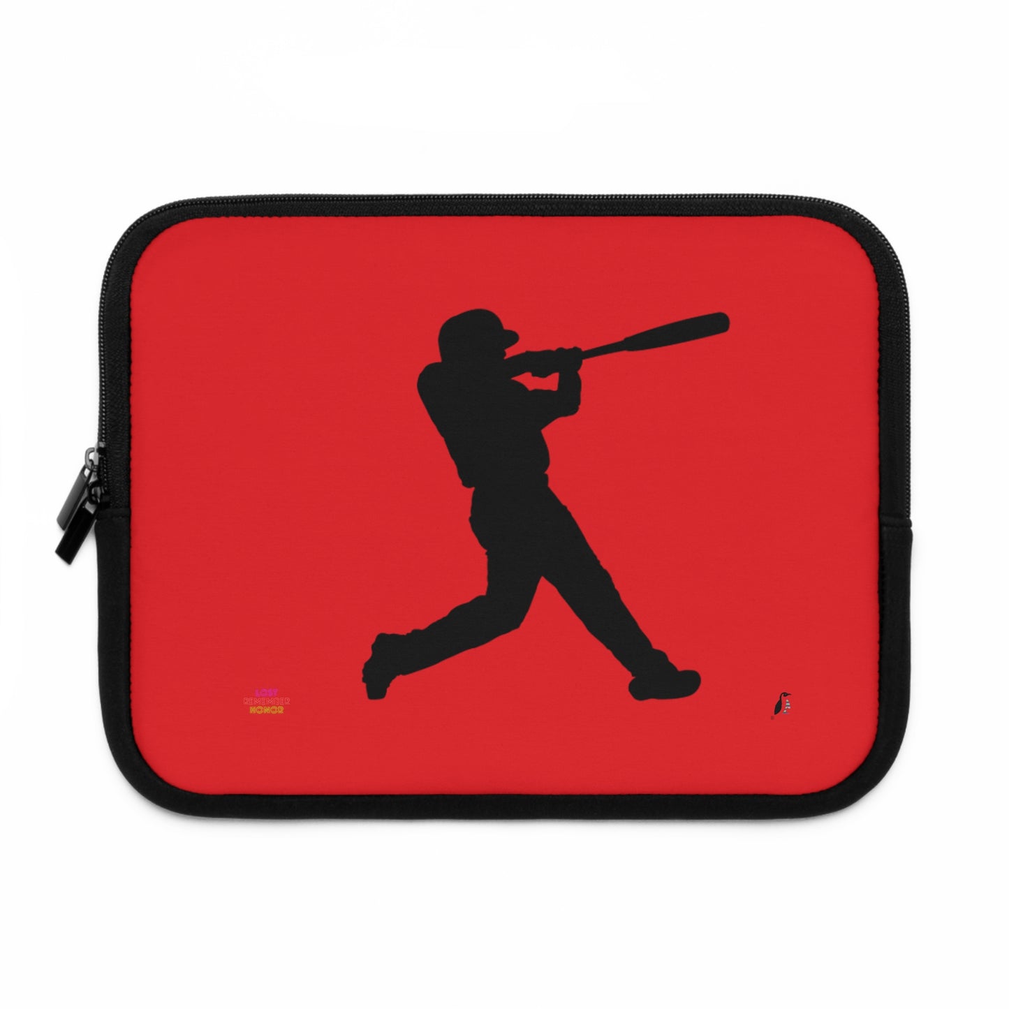 Laptop Sleeve: Baseball Red