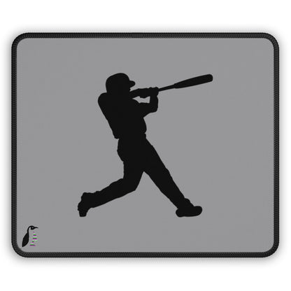 Gaming Mouse Pad: Baseball Grey