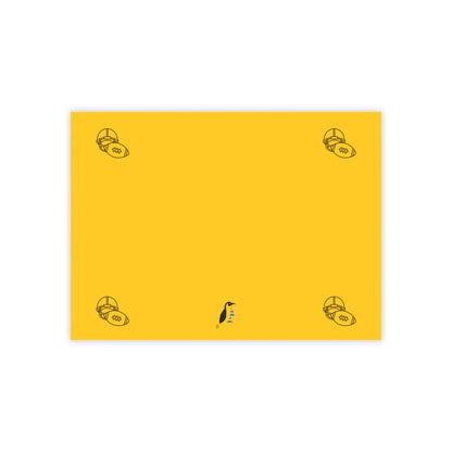 Post-it® Note Pads: Football Yellow