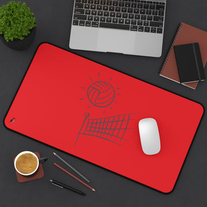 Desk Mat: Volleyball Red