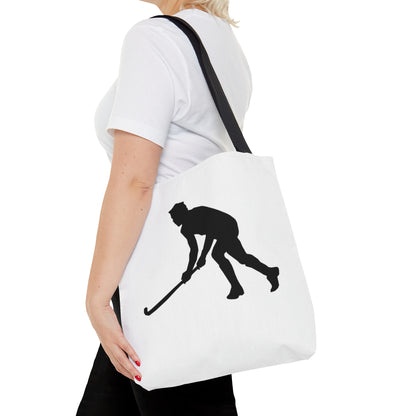 Tote Bag: Hockey White