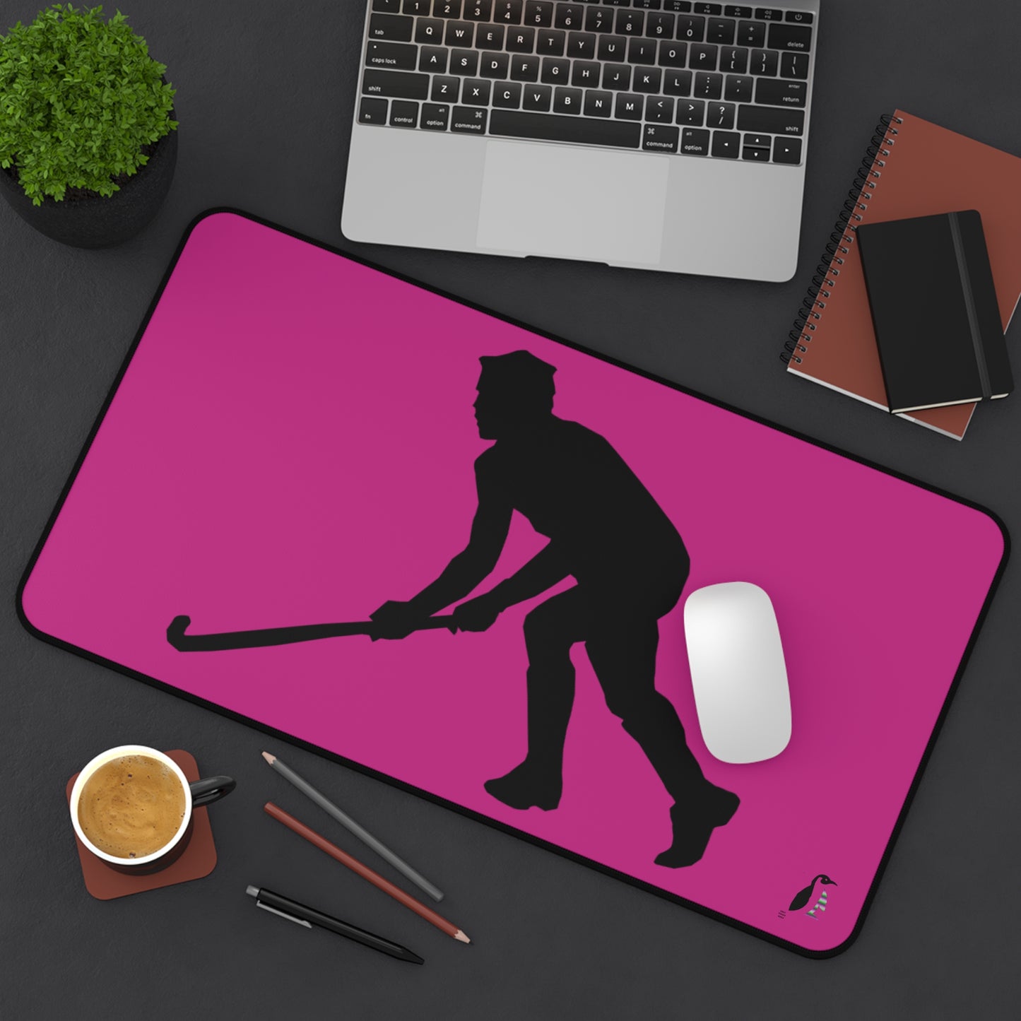 Desk Mat: Hockey Pink