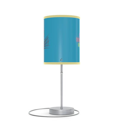 Lamp on a Stand, US|CA plug: Volleyball Turquoise