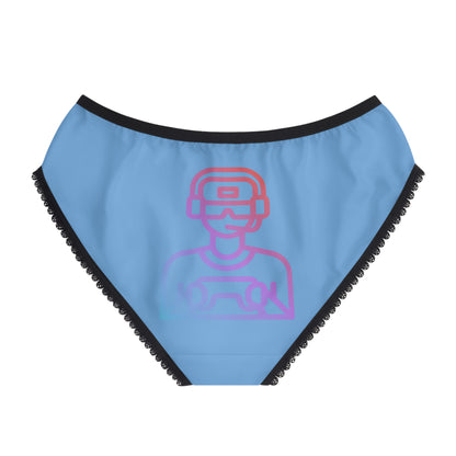 Women's Briefs: Gaming Lite Blue