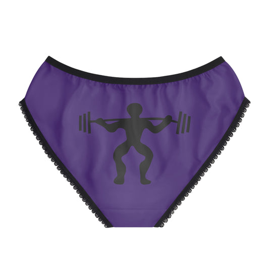 Women's Briefs: Weightlifting Purple