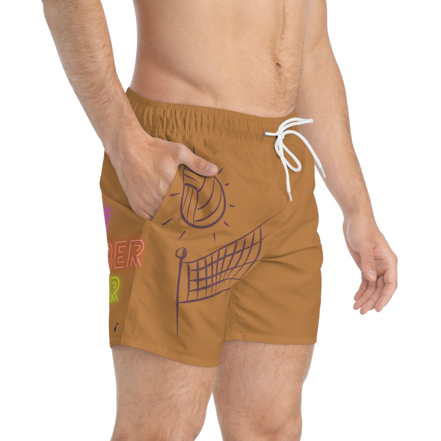 Swim Trunks: Volleyball Lite Brown