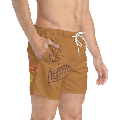 Swim Trunks: Volleyball Lite Brown