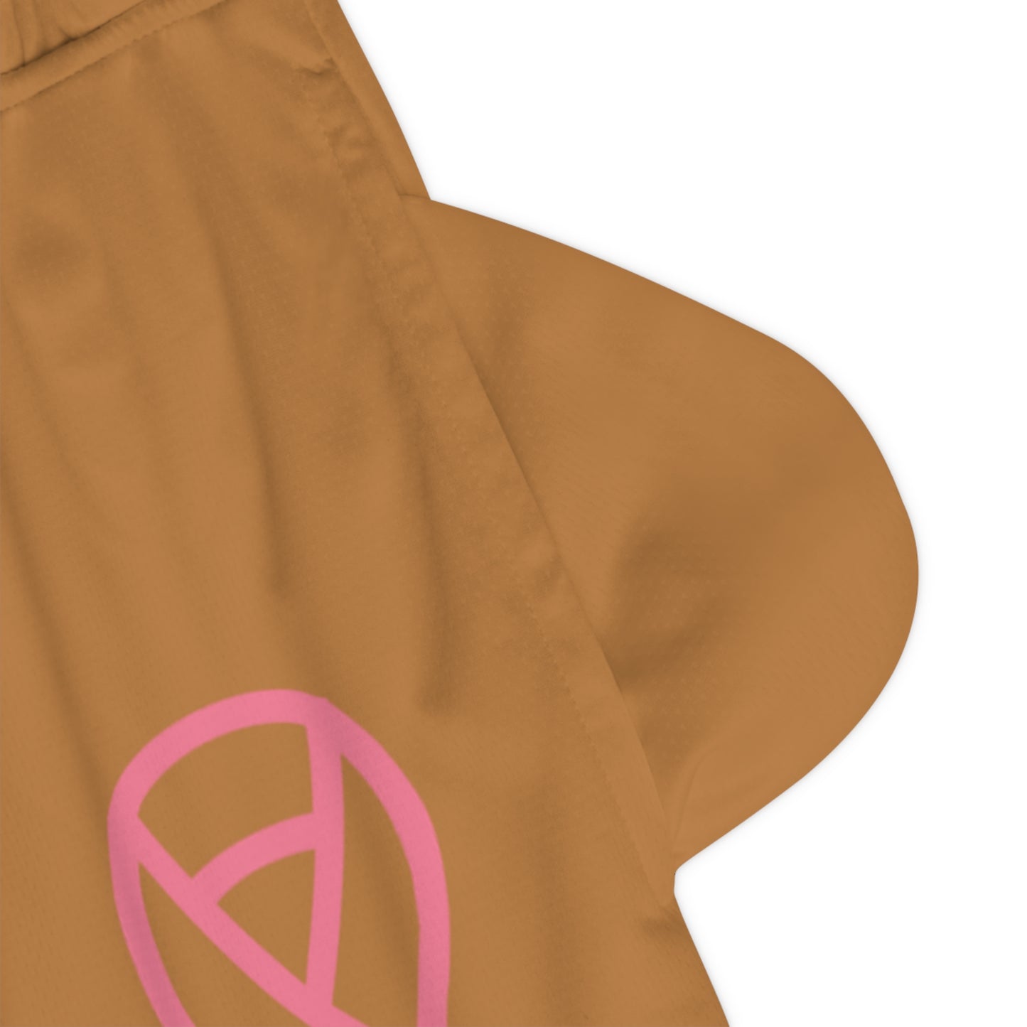 Basketball Rib Shorts: Fight Cancer Lite Brown