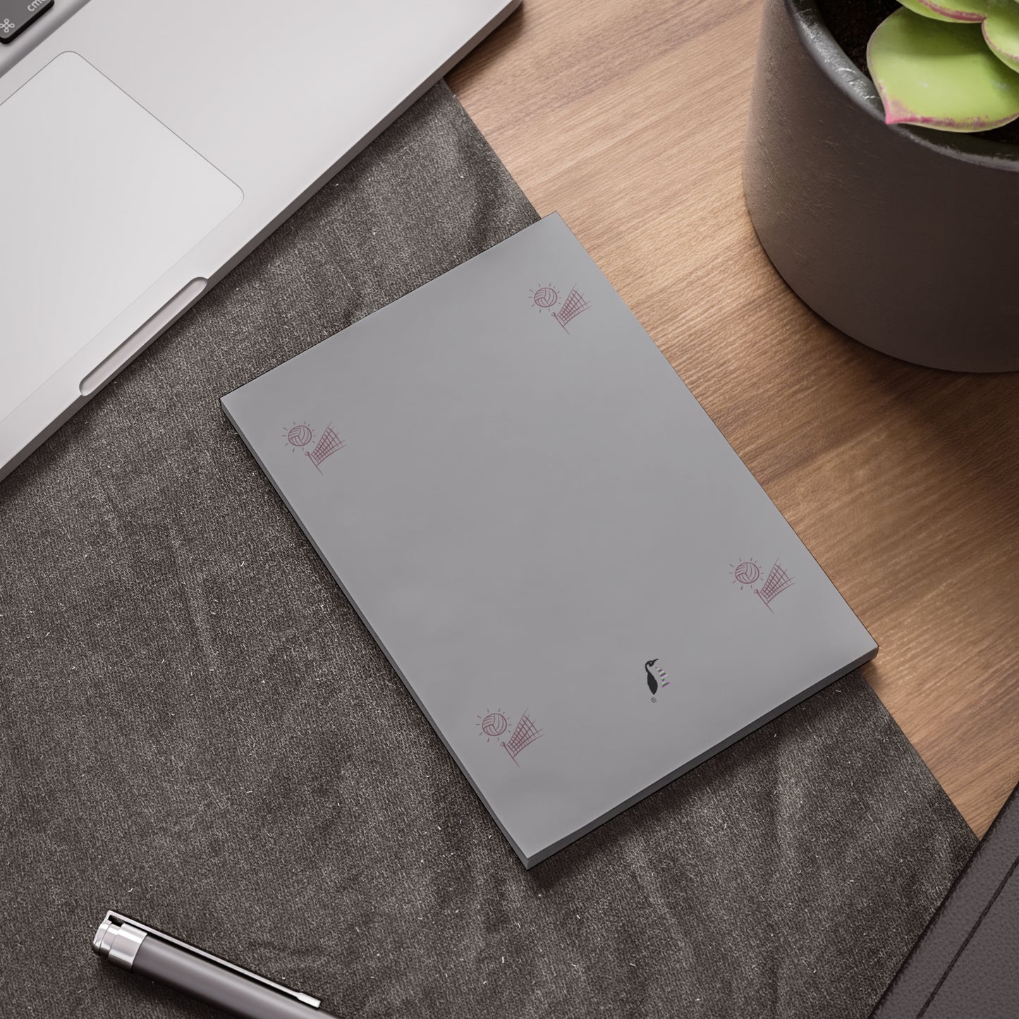 Post-it® Note Pads: Volleyball Grey