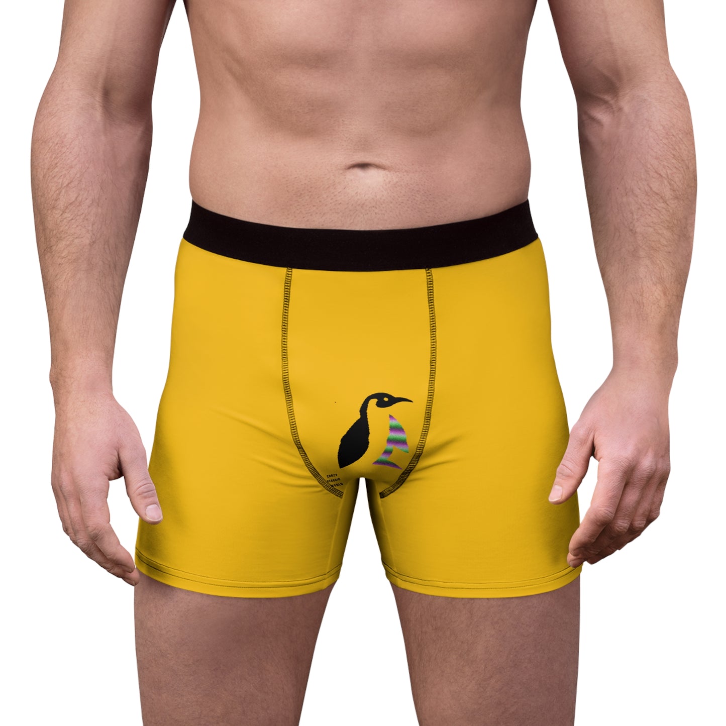 Men's Boxer Briefs: Baseball Yellow