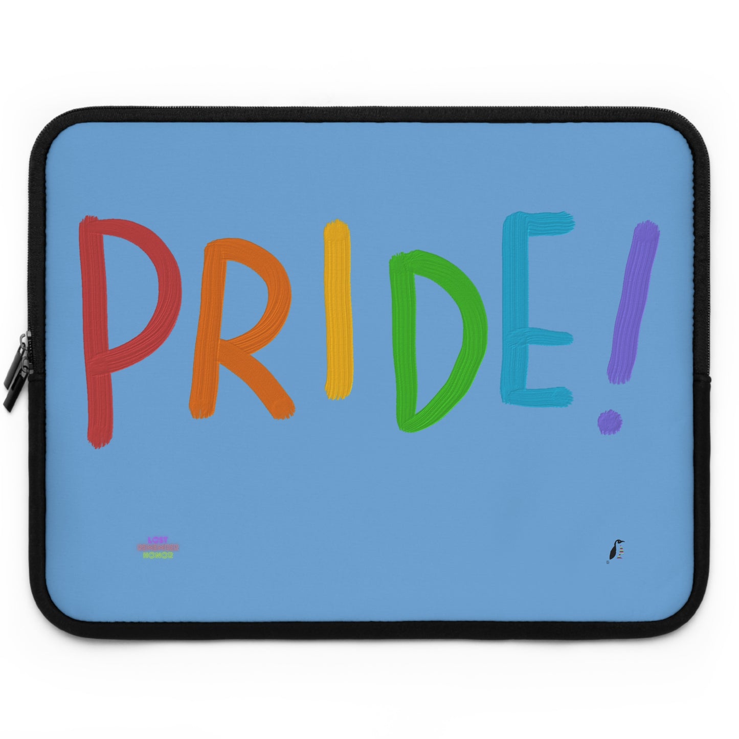 Laptop Sleeve: LGBTQ Pride Lite Blue