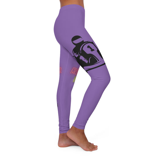 Women's Spandex Leggings: Racing Lite Purple