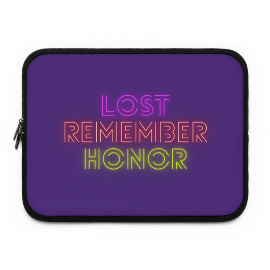 Laptop Sleeve: Lost Remember Honor Purple