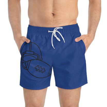 Swim Trunks: Football Dark Blue