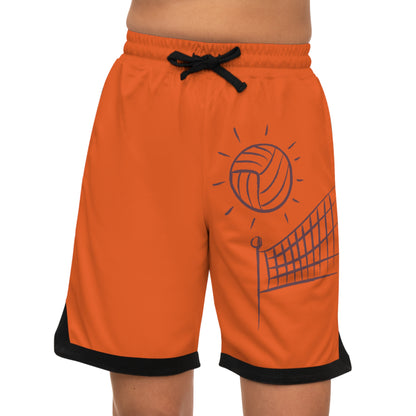 Basketball Rib Shorts: Volleyball Orange