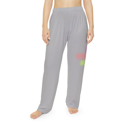 Women's Pajama Pants: Lost Remember Honor Lite Grey