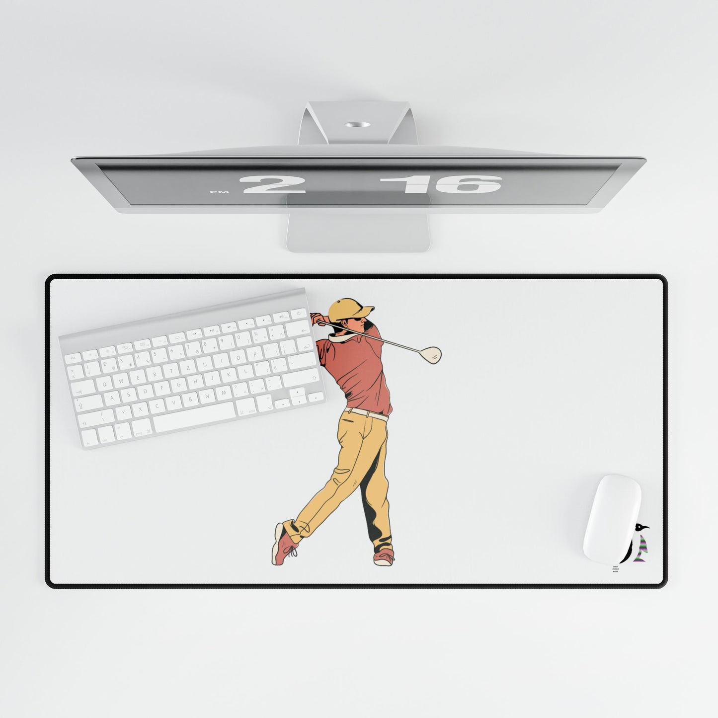 Desk Mats: Golf White