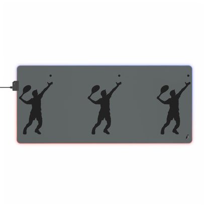 LED Gaming Mouse Pad: Tennis Dark Grey