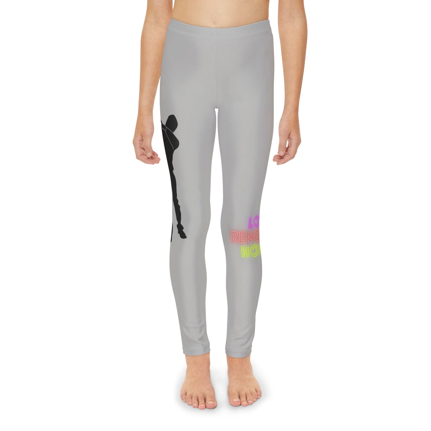 Youth Full-Length Leggings: Dance Lite Grey