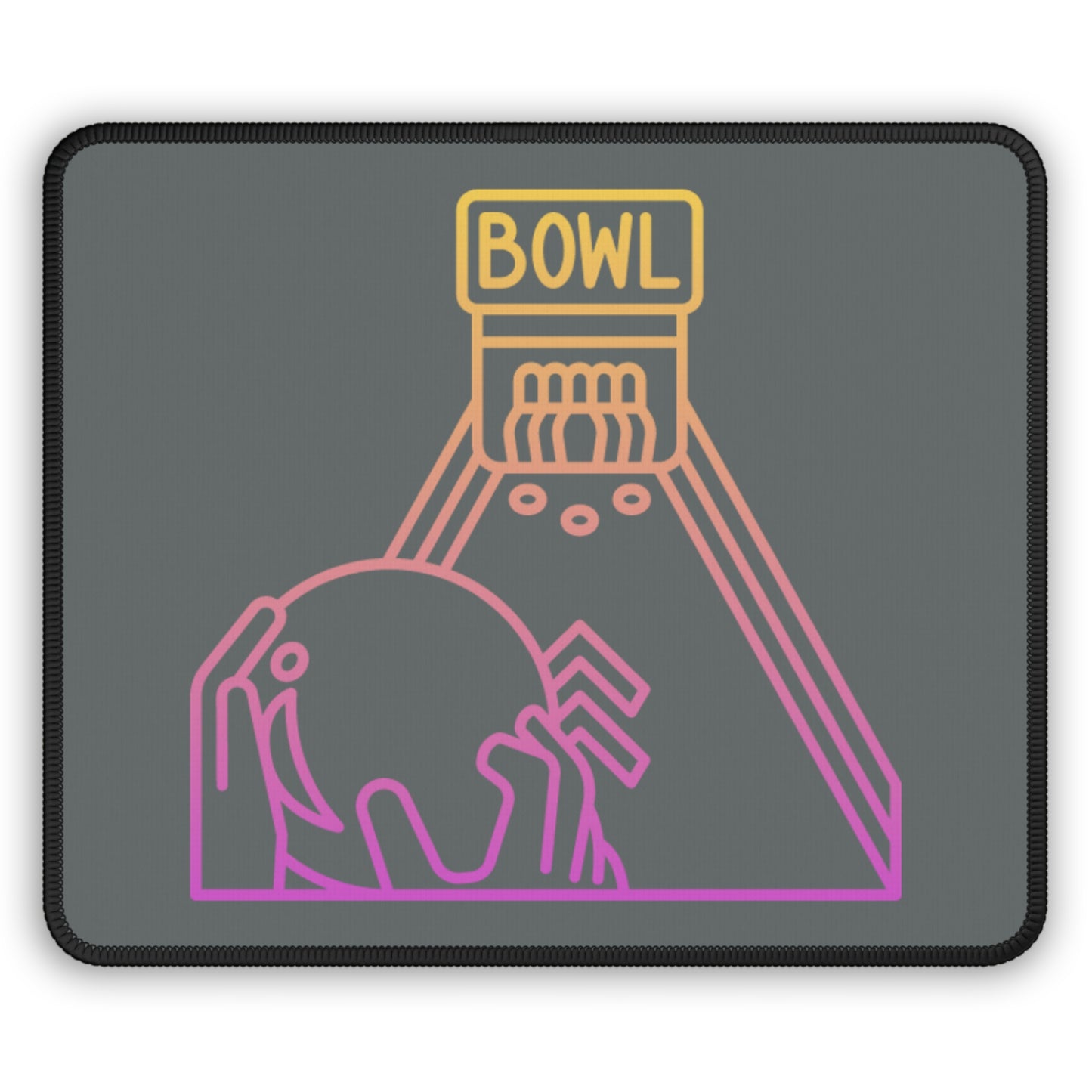 Gaming Mouse Pad: Bowling Dark Grey