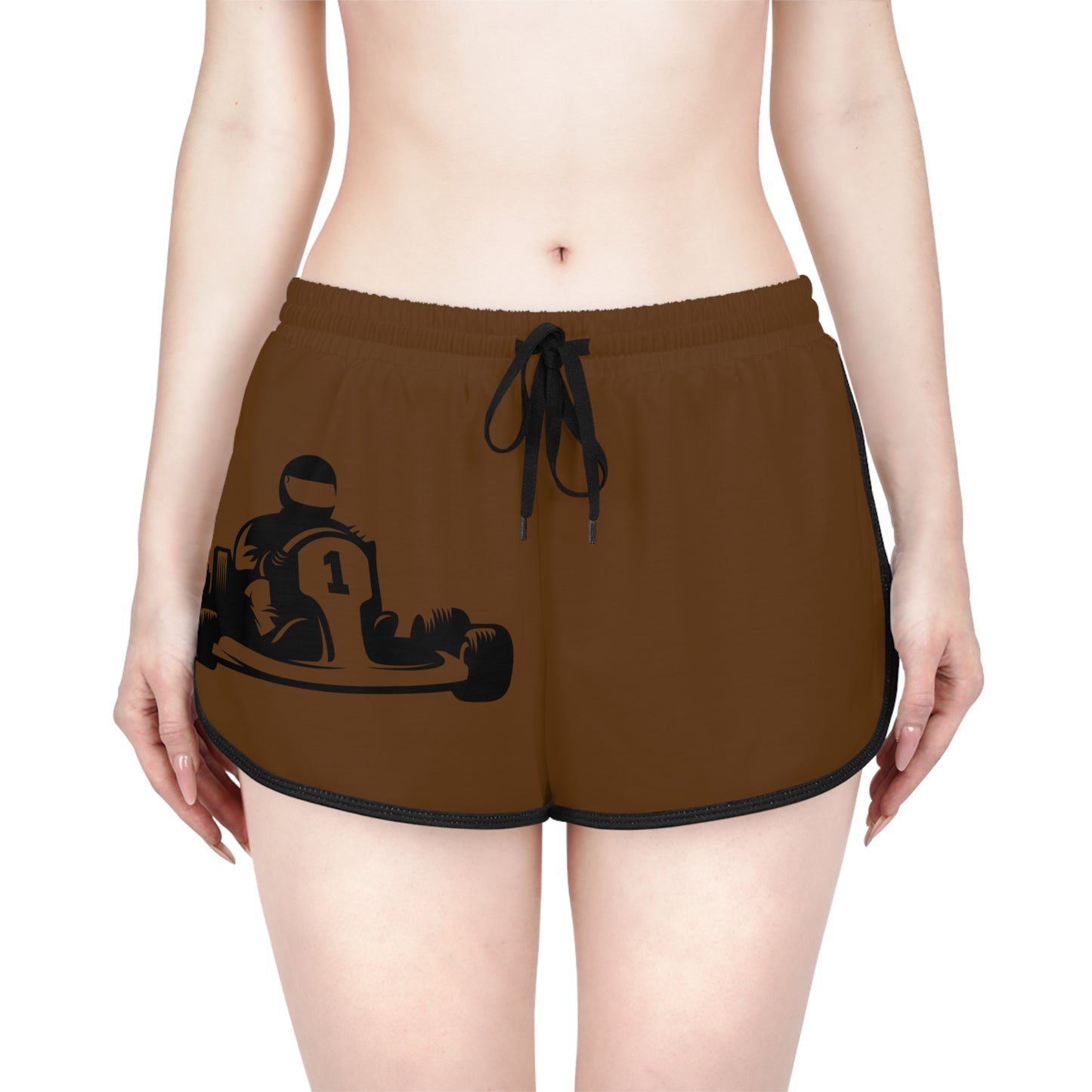 Women's Relaxed Shorts: Racing Brown