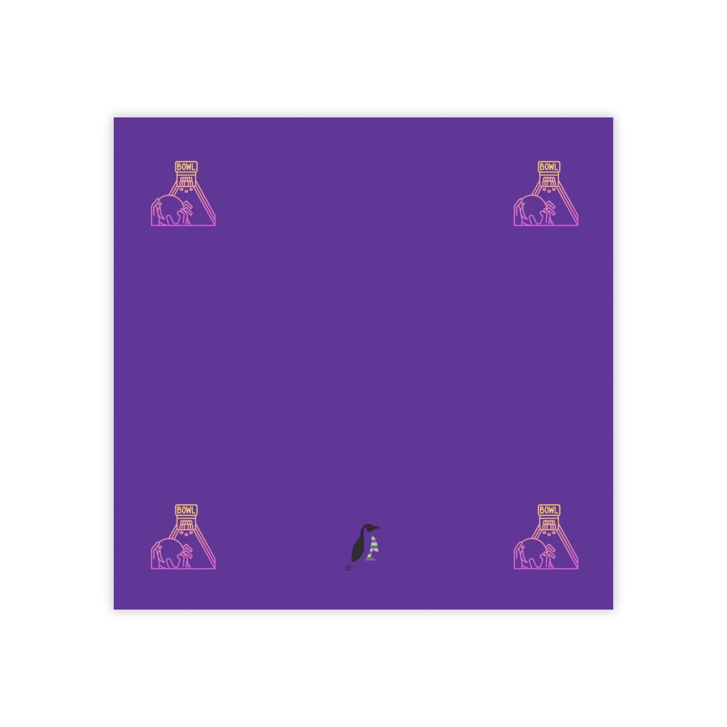 Post-it® Note Pads: Bowling Purple