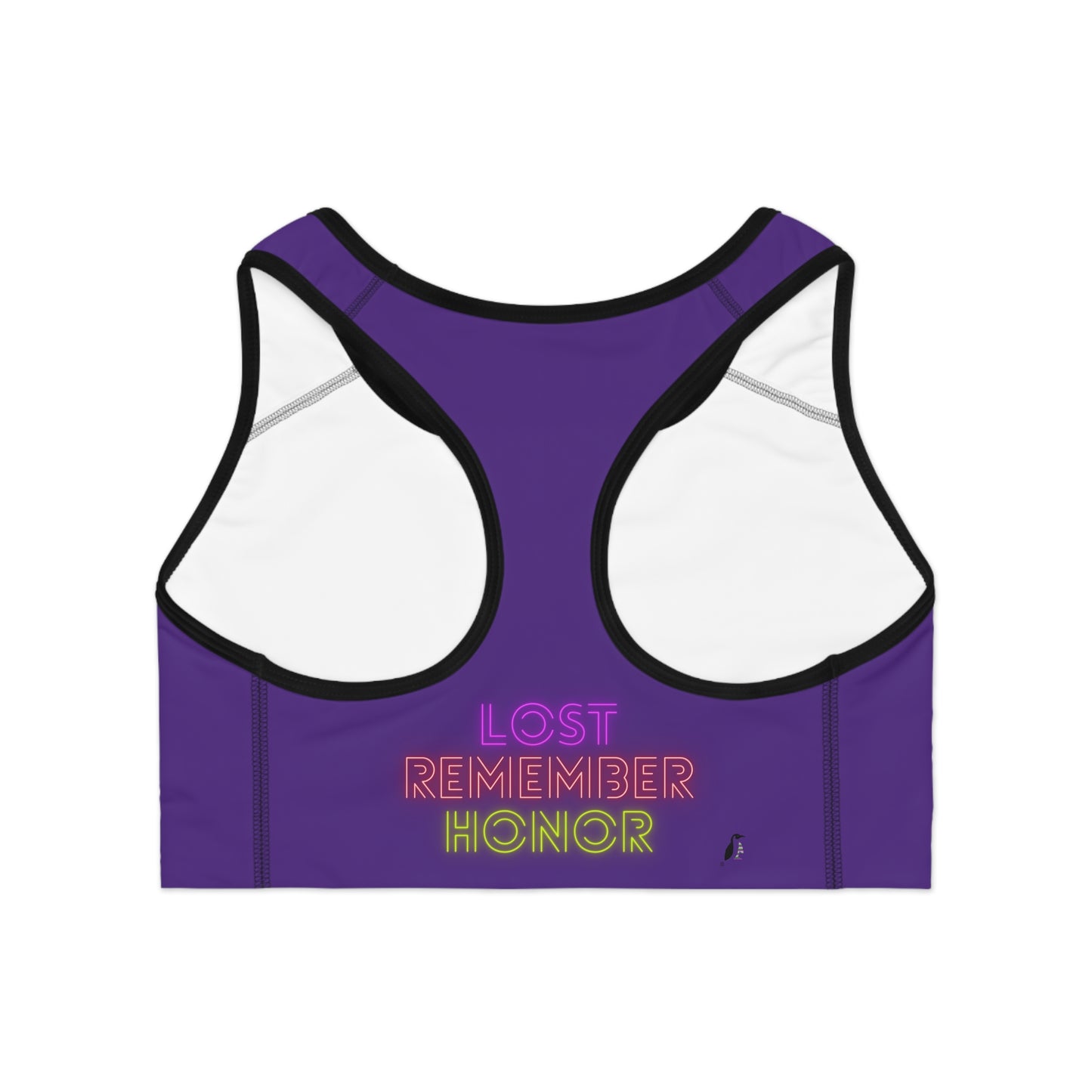 Sports Bra: Baseball Purple