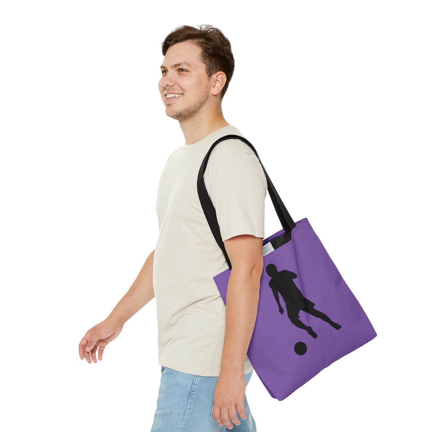 Tote Bag: Soccer Lite Purple