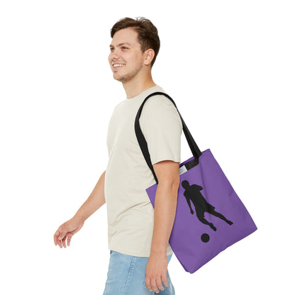 Tote Bag: Soccer Lite Purple