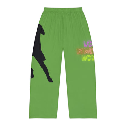 Men's Pajama Pants: Soccer Green