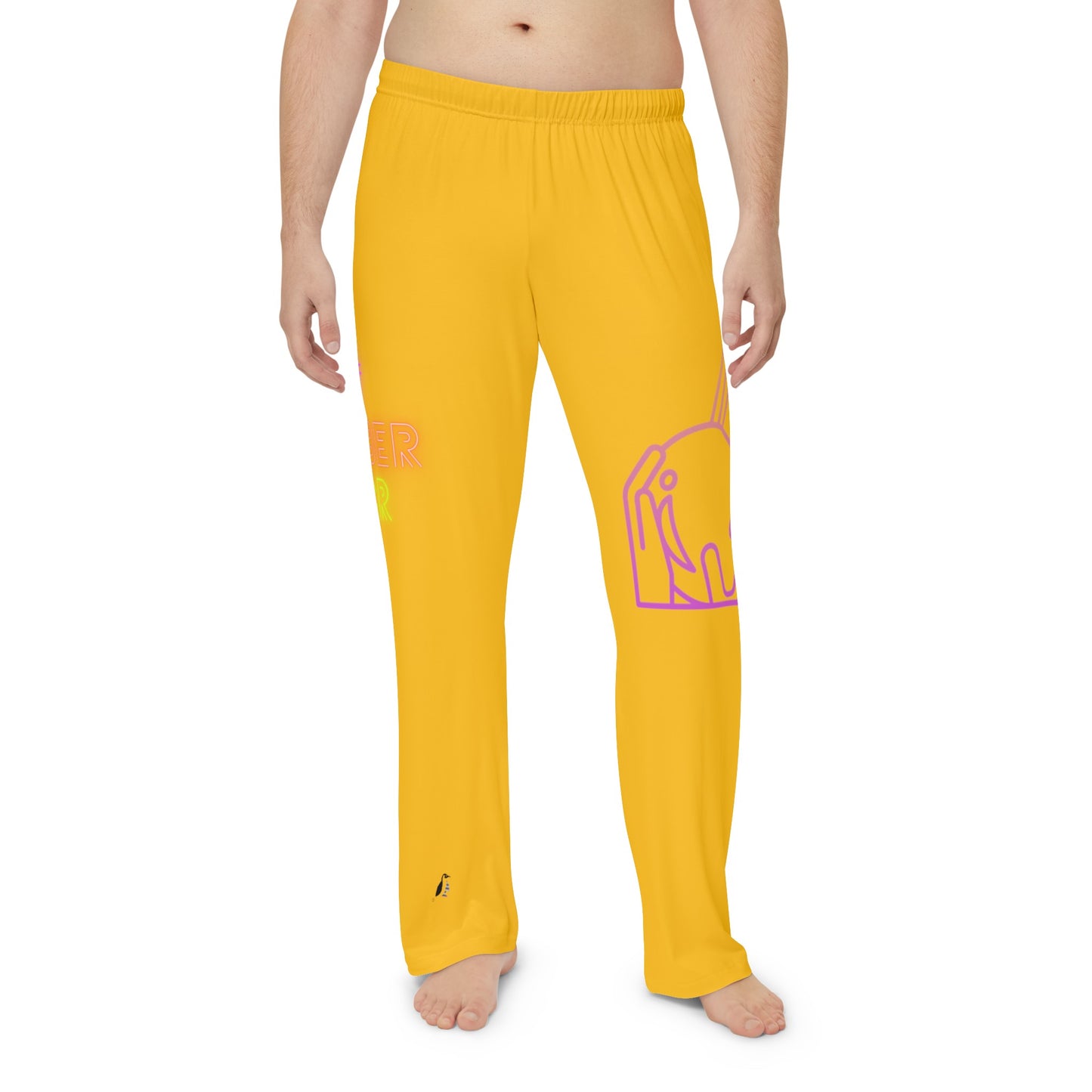 Men's Pajama Pants: Bowling Yellow