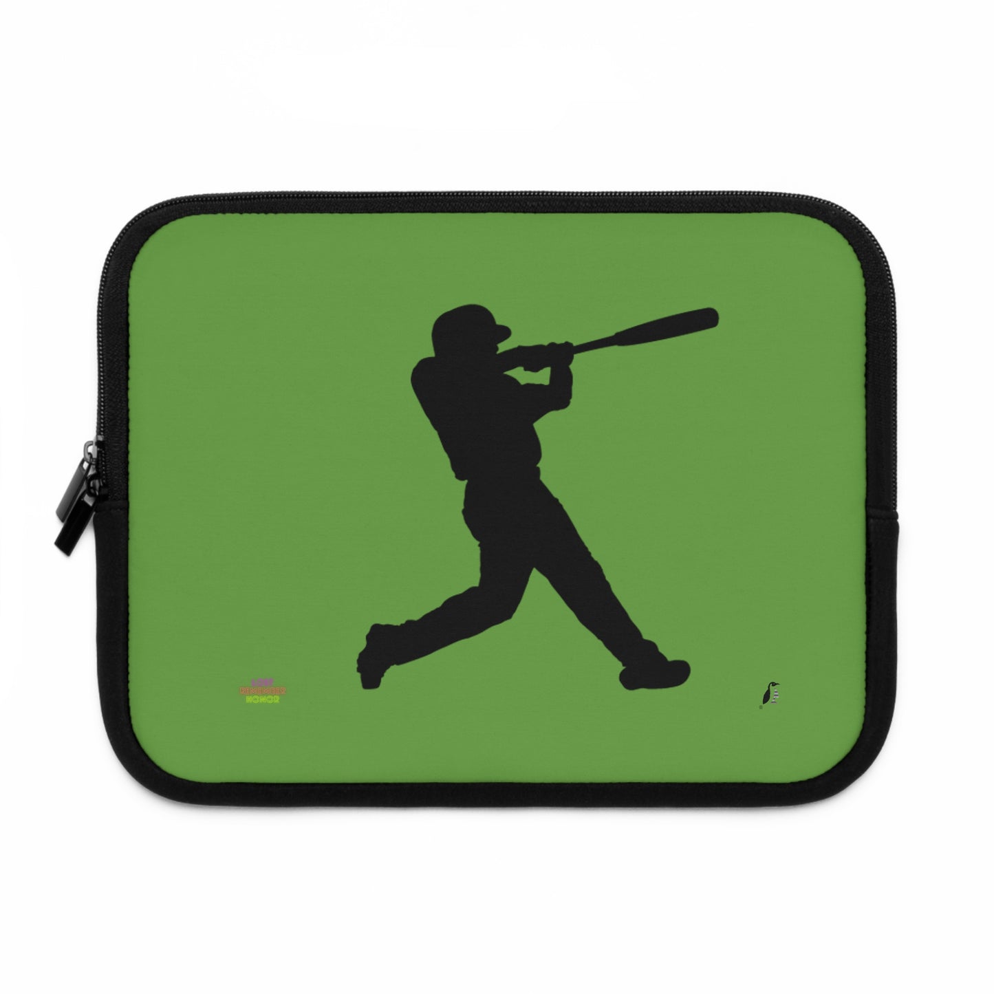 Laptop Sleeve: Baseball Green