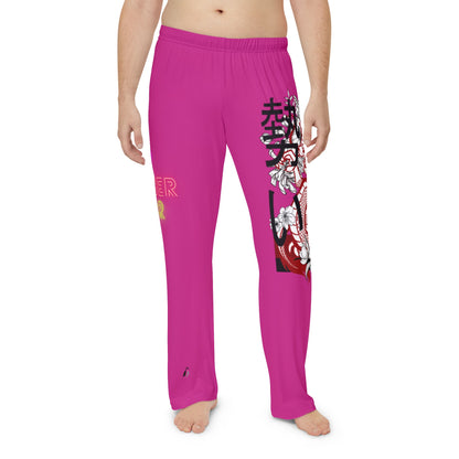 Men's Pajama Pants: Dragons Pink