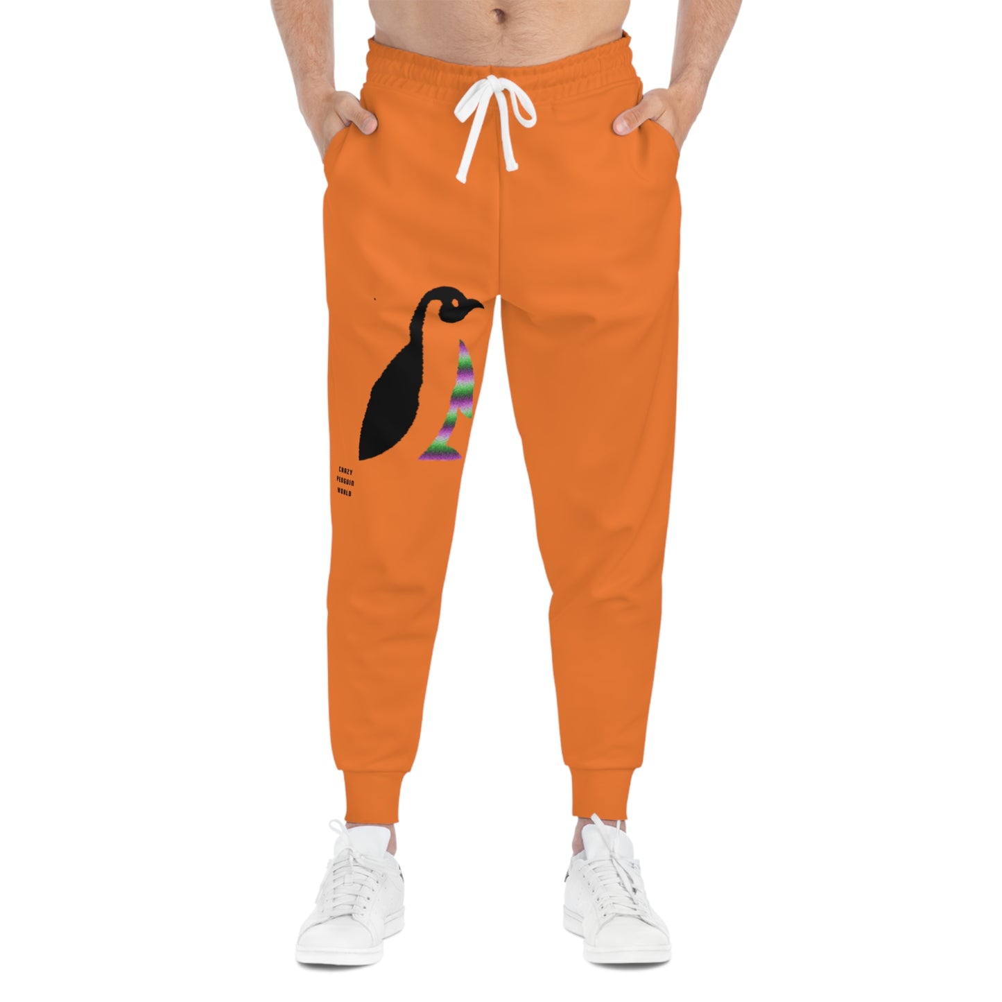 Athletic Joggers: Crazy Penguin World Logo Crusta