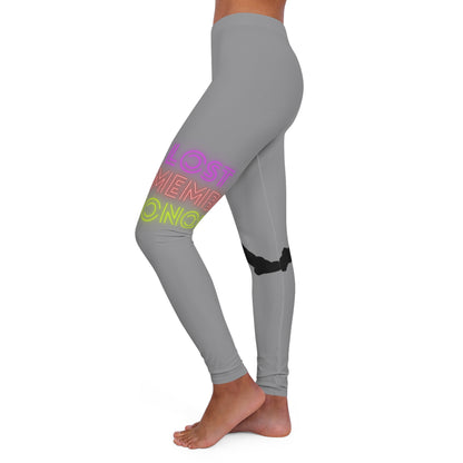 Women's Spandex Leggings: Baseball Grey