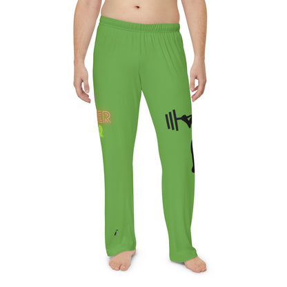 Men's Pajama Pants: Weightlifting Green